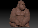 Deco Figurine Monkey Gorilla Side XL