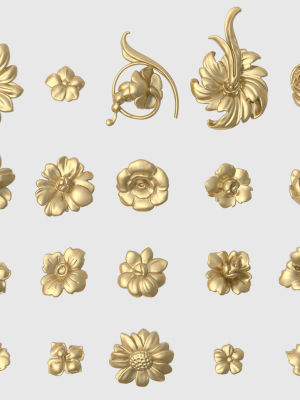 Decorative Flowers Set