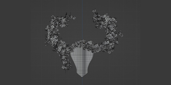 Decorative Green Wild Bull vol 183-Blender