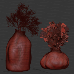 decorative plants vase vol 250-Blender