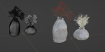 decorative plants vase vol 250-Blender