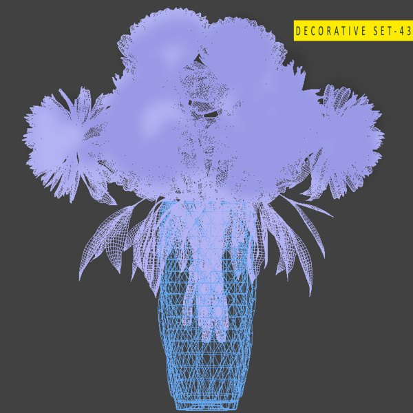 Decorative Set 43 Flower vase