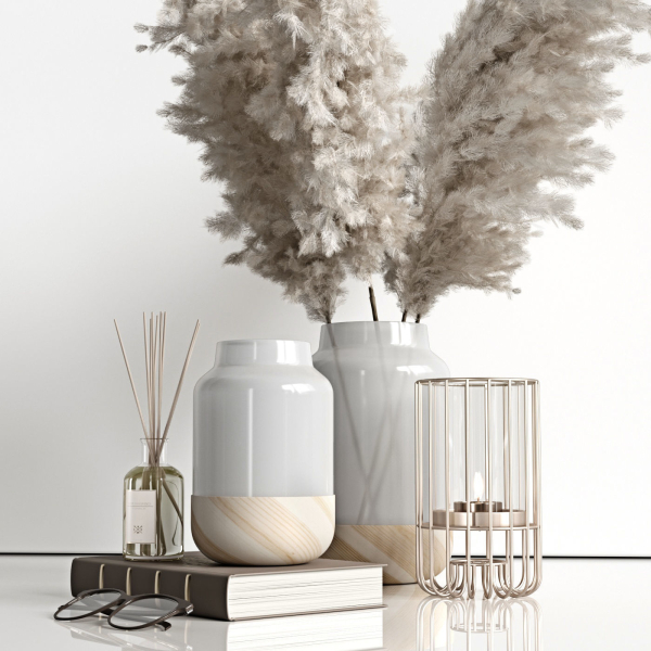 Decorative set with dry plants 4