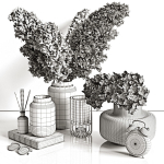 Decorative set with dry plants 4