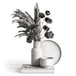 Decorative set with dry plants 5