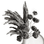 Decorative set with dry plants 5