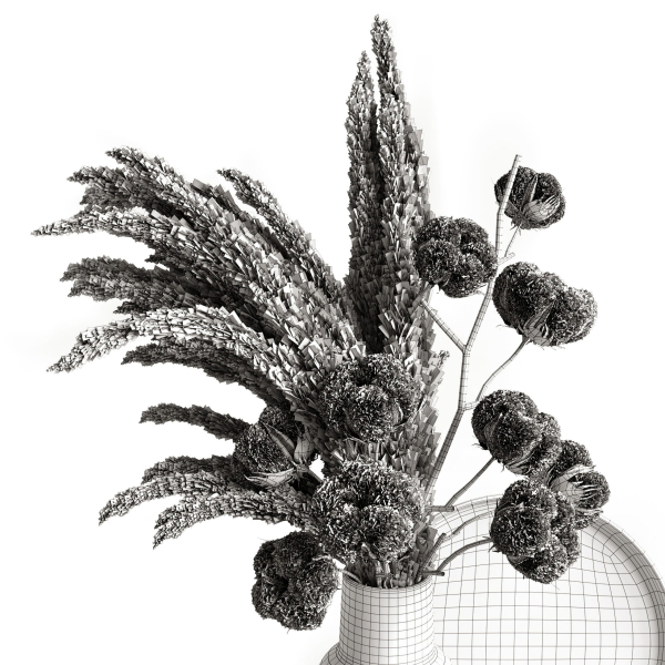 Decorative set with dry plants 5