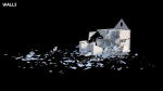 Destroyed Wooden Cottage