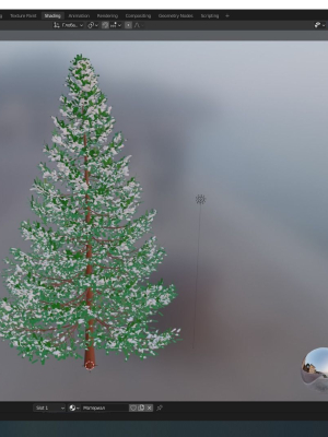 detailed christmas tree