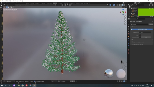 detailed christmas tree