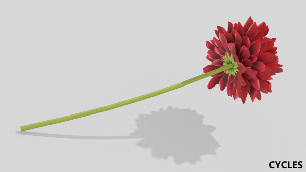 Dhalia - Low Poly dahlia