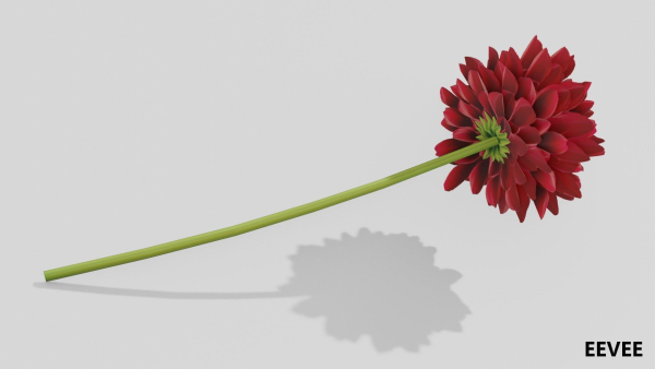 Dhalia - Low Poly dahlia