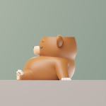 DREAMER BEAR - PLANTER- Plant Pot