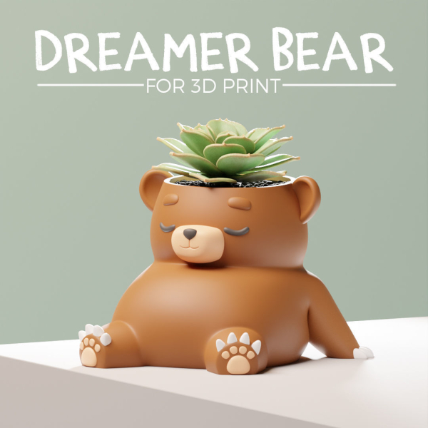DREAMER BEAR - PLANTER- Plant Pot