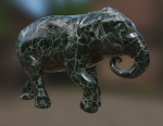 Elephant  Lo Poly model Cute Elephant Decor Statue