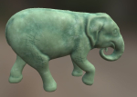 Elephant  Lo Poly model Cute Elephant Decor Statue