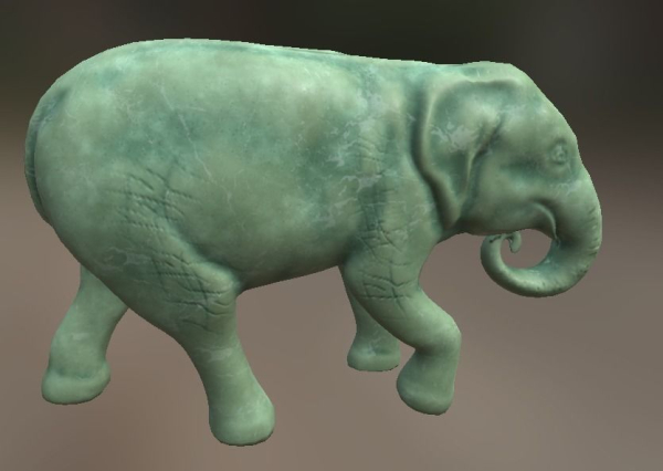Elephant  Lo Poly model Cute Elephant Decor Statue