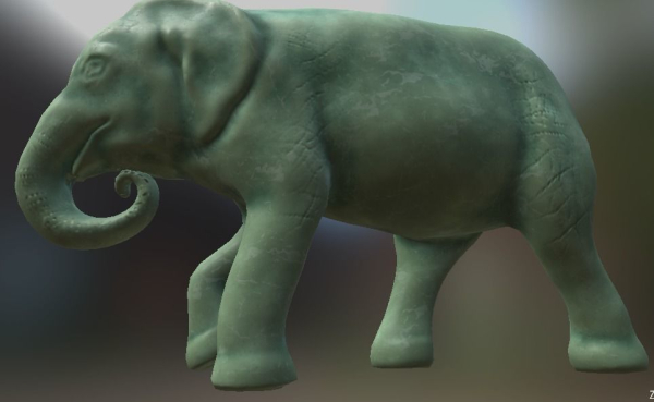 Elephant  Lo Poly model Cute Elephant Decor Statue