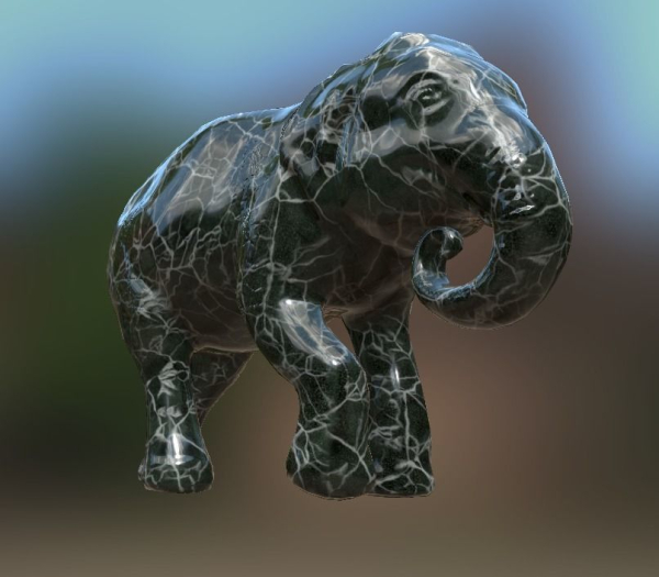 Elephant  Lo Poly model Cute Elephant Decor Statue