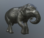 Elephant  Lo Poly model Cute Elephant Decor Statue