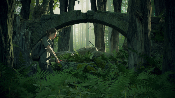 Ellie the last of us 2 - Forest set Cinema4d and Corona 3d model