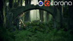 Ellie the last of us 2 - Forest set Cinema4d and Corona 3d model