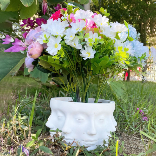 Face planter Pot with drainage - Vase STL file