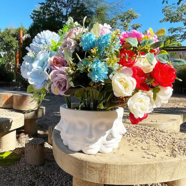 Face planter Pot with drainage - Vase STL file
