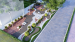 fantasy landscape flower garden 3d Model