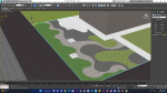 fantasy landscape flower garden 3d Model
