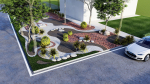fantasy landscape flower garden 3d Model