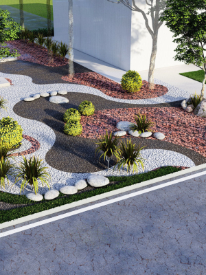 fantasy landscape flower garden 3d Model