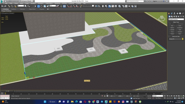 fantasy landscape flower garden 3d Model