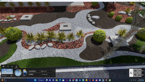 fantasy landscape flower garden 3d Model