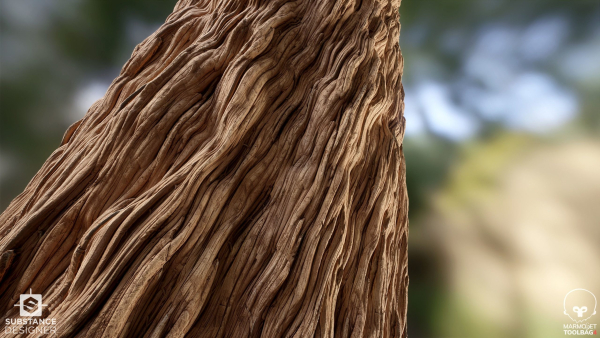 Fantasy Tree Bark Brown - Substance Designer