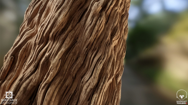 Fantasy Tree Bark Brown - Substance Designer