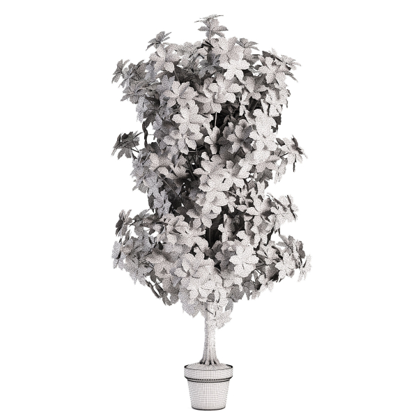 Faux Foliage Tree in Pot