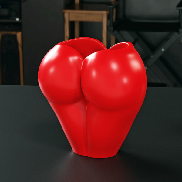 Female body heart plant pot
