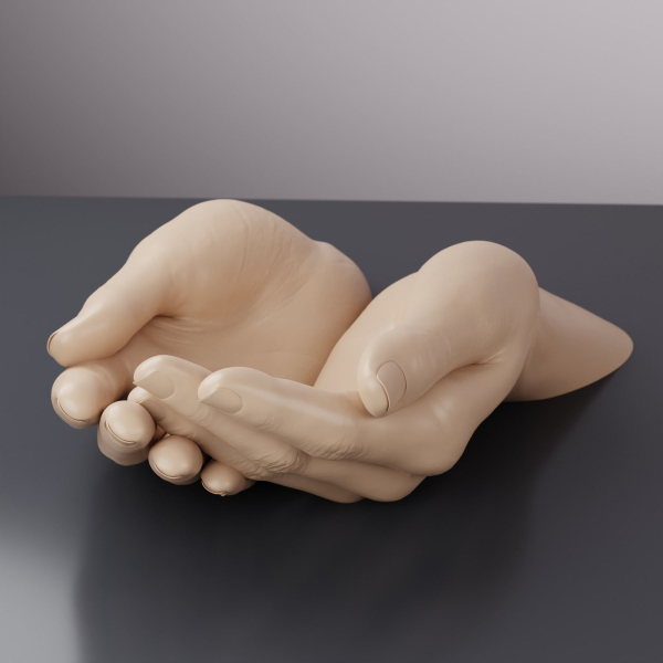 Female Hand - Original and Pot version for planter pot