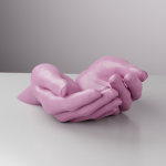 Female Hand - Original and Pot version for planter pot