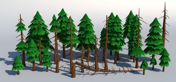 Fir trees pack 03