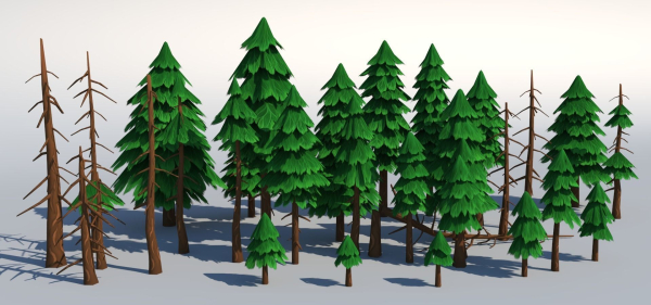 Fir trees pack 03