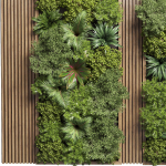 Fitowall Wood frame Vertical graden wall decor bax