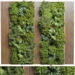 Fitowall Wood frame Vertical graden wall decor bax