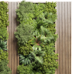 Fitowall Wood frame Vertical graden wall decor bax