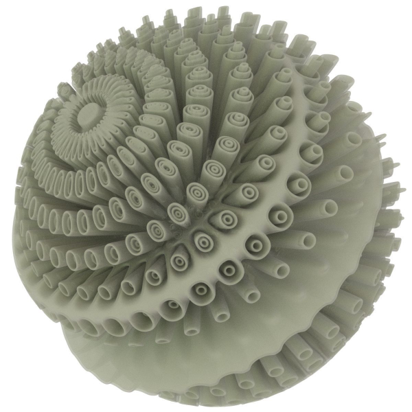 Floors spiral shell made of glass and metal