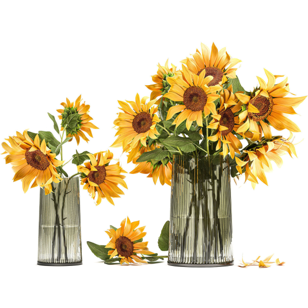 Flower bouquet of sunflowers in a vase 119