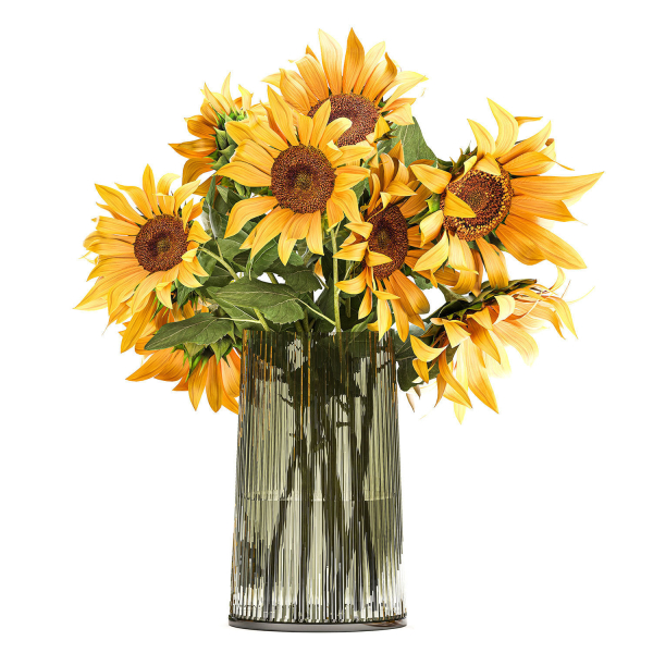 Flower bouquet of sunflowers in a vase 119