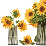Flower bouquet of sunflowers in a vase 119