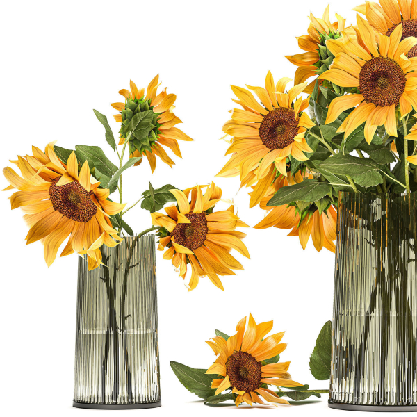 Flower bouquet of sunflowers in a vase 119